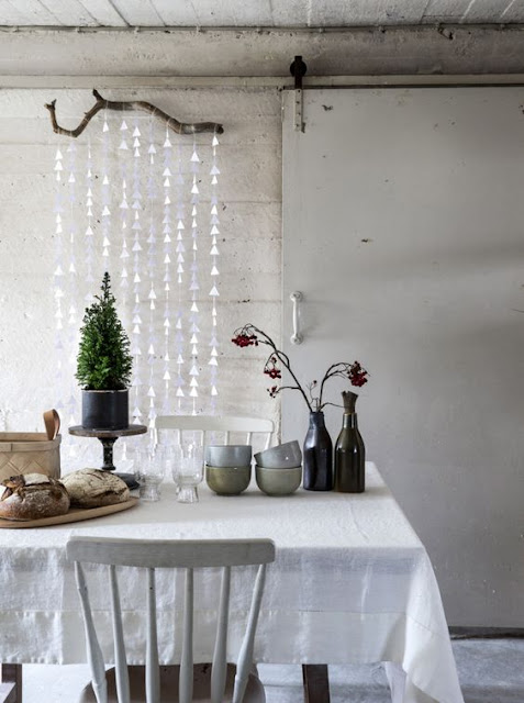 Swedish Farmhouse Christmas Decorating Interior Design
