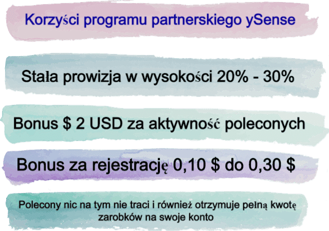 Korzyści programu partnerskiego ySense. Korzyści programu partnerskiego ySense.
