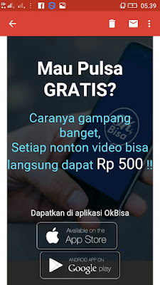 cara daftar dari Aplikasi OK Bisa