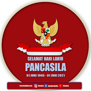 poster untuk peringatan selamat hari lahir pancasila psd png - kanalmu