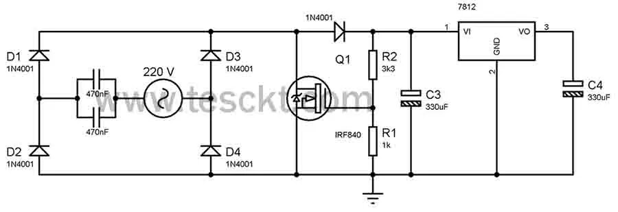 transformerless power supply 230v AC to 12v and 5-volt dc transformerless power supply 230v AC to 12v and 5-volt dc