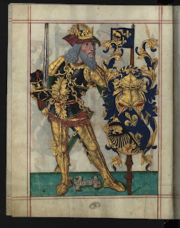 Fólio 4v: Carlos Magno.