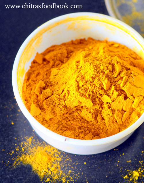 How to make turmeric powder at home from raw, fresh turmeric roots