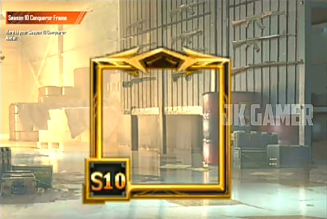 Season 10 Conqueror Frame PUBG Mobile Lite Season 10 Tier rewards