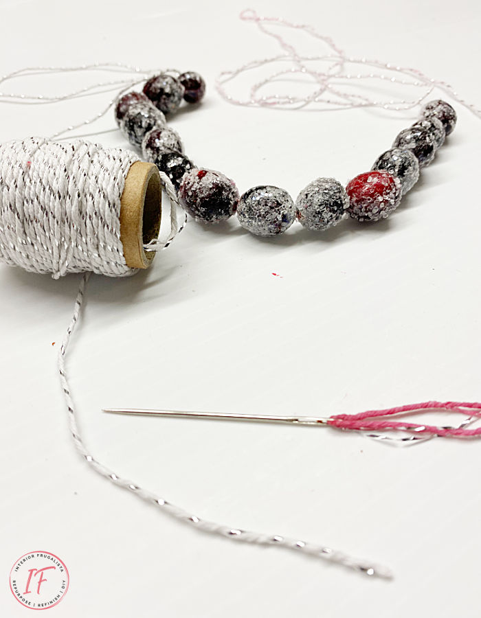 How To Make A Simple Cranberry Garland Interior Frugalista