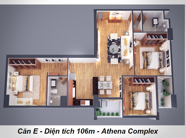 Sơ đồ thiết kế chung cư Athena Complex
