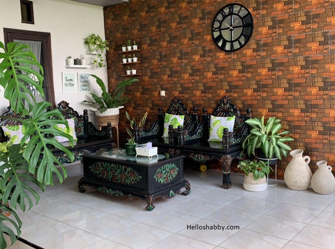 6 Inspirasi Desain Teras Rumah Modern Type 45 dengan Konsep Etnik