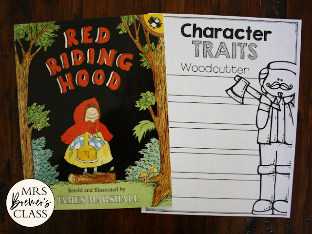 Little Red Riding Hood Fairy Tales activities unit with Common Core aligned literacy companion activities for First Grade and Second Grade
