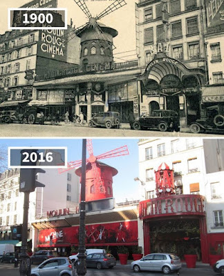 Antes y despÃºes Cabaret Moulin Rouge ParÃ­s