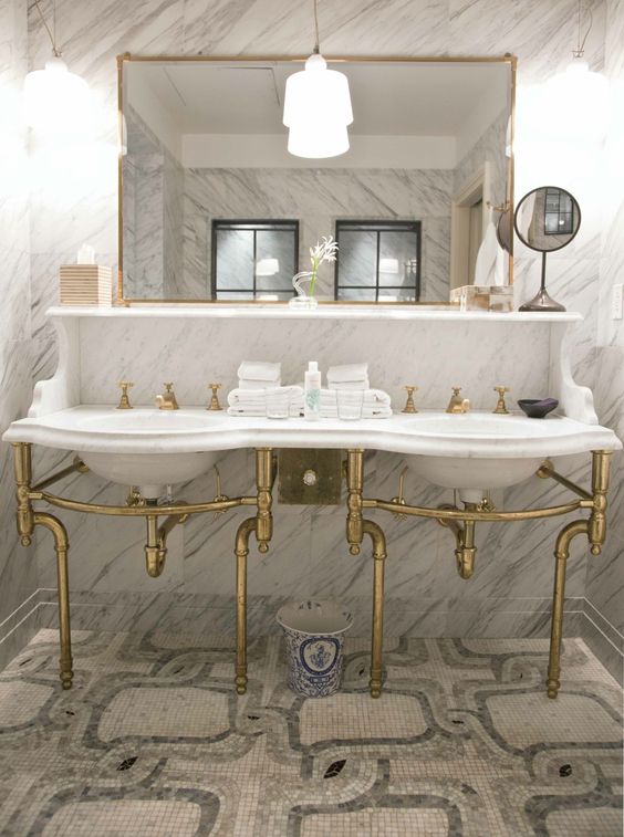 Décor Inspiration: Industrial-Inspired Powder Rooms
