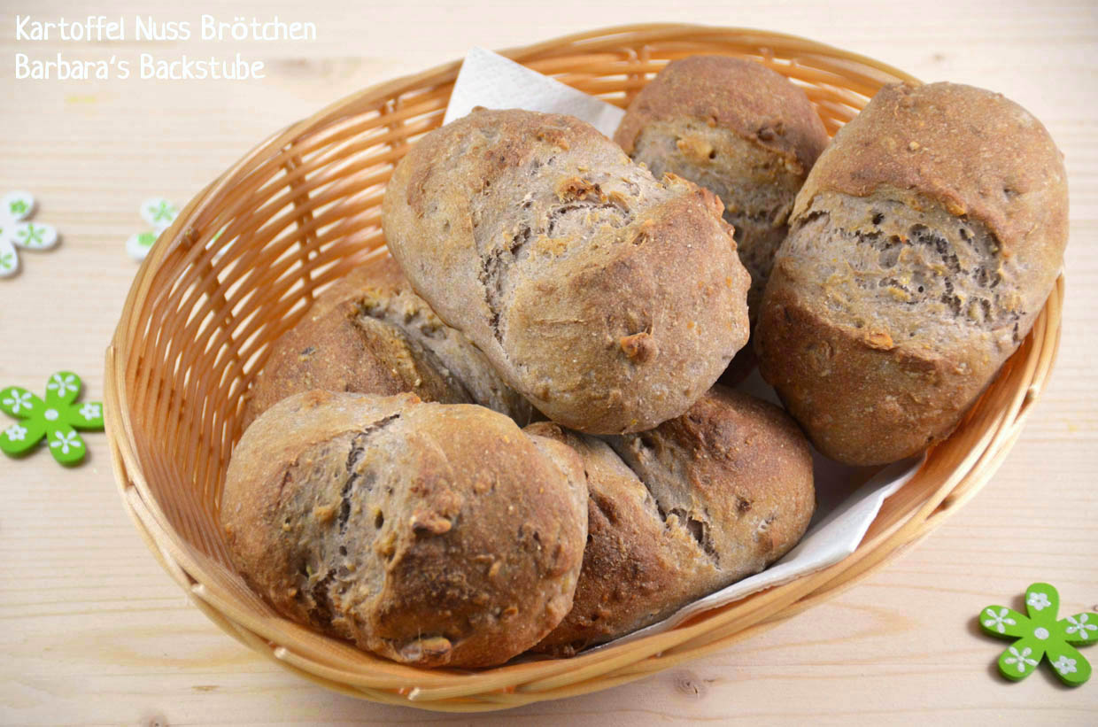 Barbara&amp;#39;s Backstube: Kartoffel Nuss Brötchen