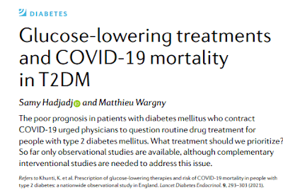 Redução da glicose e mortalidade por COVID-19 em DM2