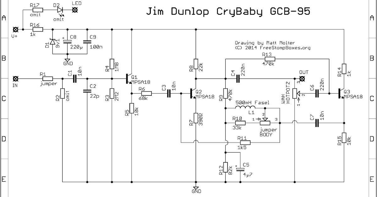 Guitar FX Layouts: Jim Dunlop CryBaby GCB-95 jm amp wiring diagram 