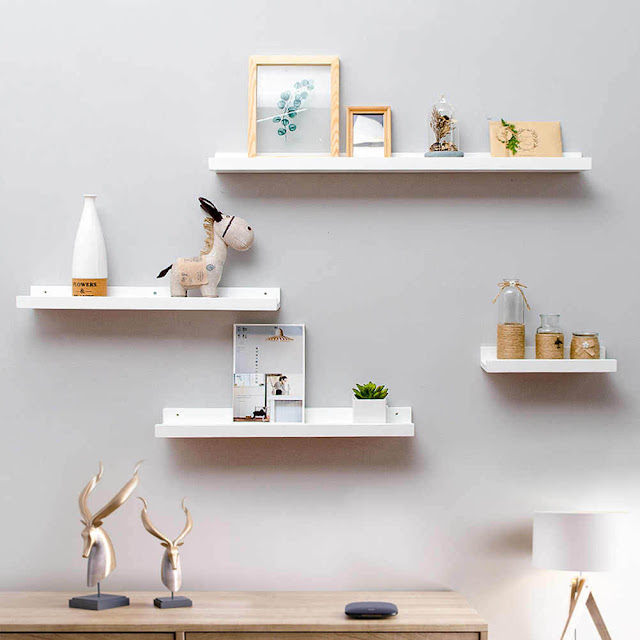 White Floating Shelves White Floating Shelves