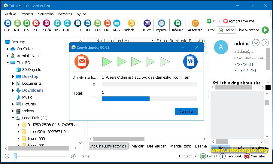 Total Mail Converter Pro Full Español