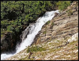 The Lower of the 2 Main Timpanogas Falls
