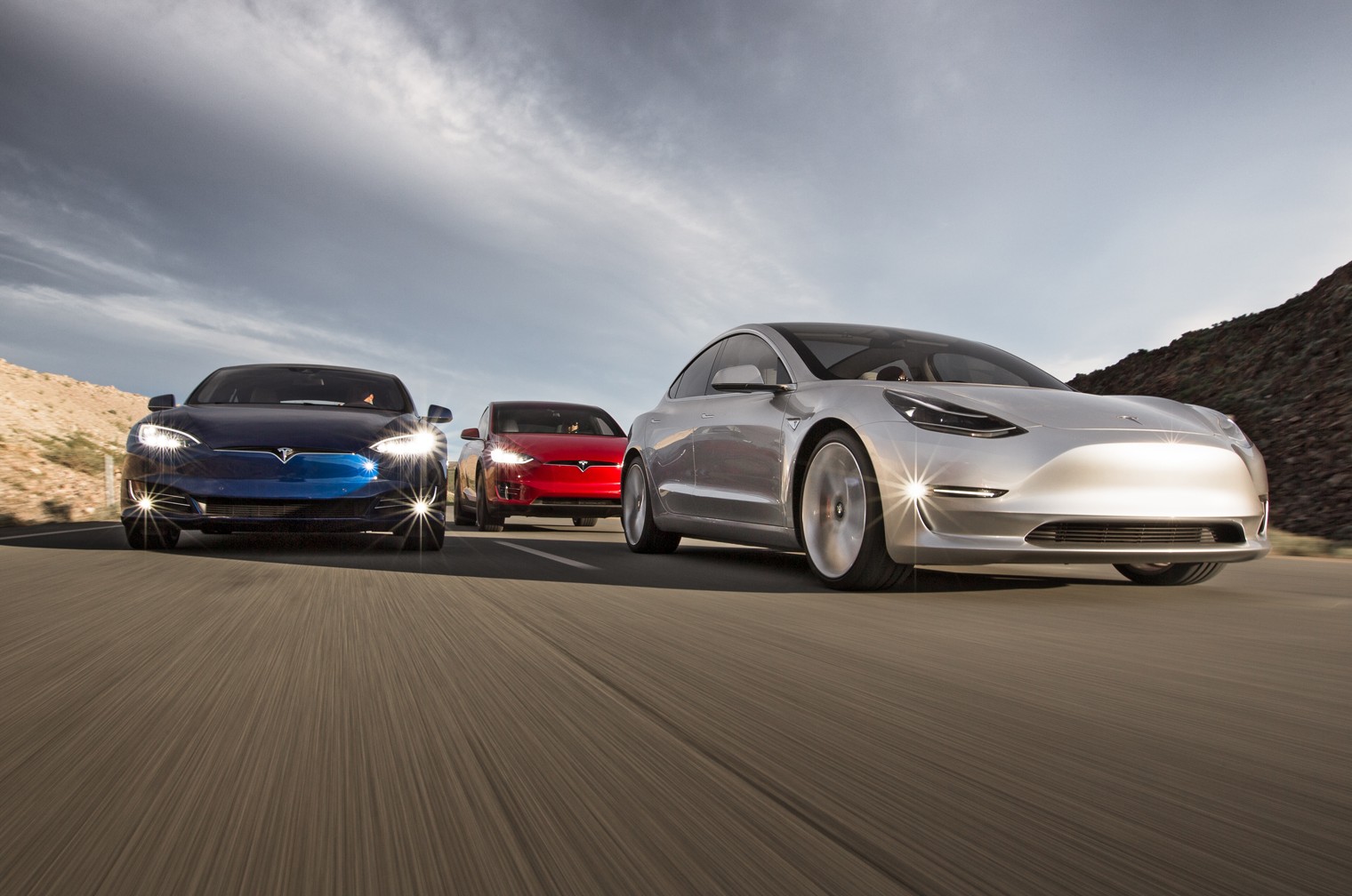 Tesla Model S, Model X, Model 3