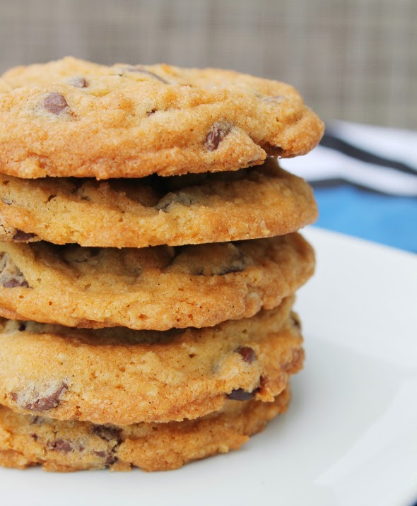 Chocolate Chip Cookies with a touch of cinnamon and ground oats - WhatchaMakinNow.com