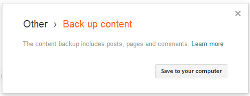 Cara cepat import content, back up content dan menghapus blog