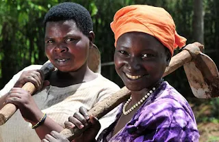 Women land owners in Sierra Leone Africa