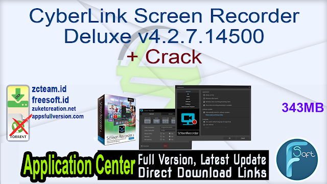 CyberLink Screen Recorder Deluxe v4.2.7.14500 + Crack_ ZcTeam.id