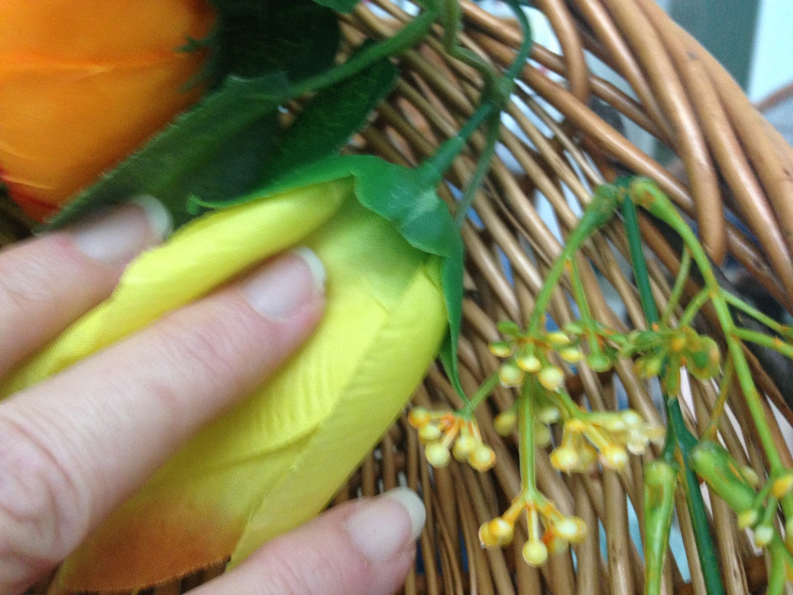 How to make a Wreath from a Rattan Basket My Collected Home
