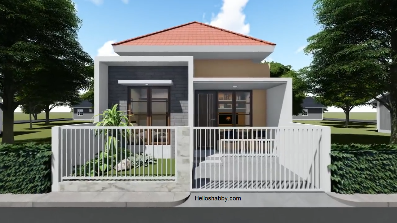 Desain Rumah Minimalis Type 36 60 Ukuran 6 X 10 M Dengan 2 Kamar Tidur Tampil Menarik Dengan Desain Fasad Terbaru Helloshabby Com Interior And Exterior Solutions