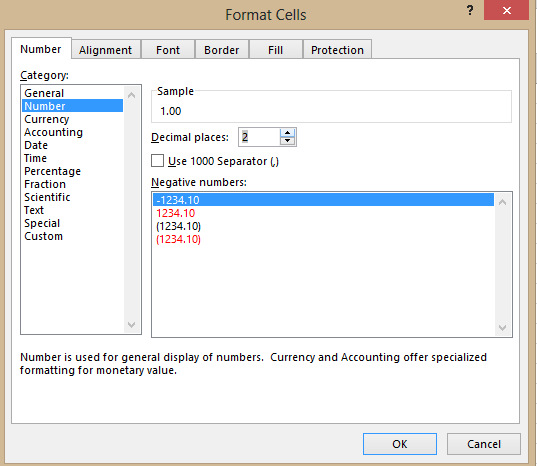 membuat format angka excel