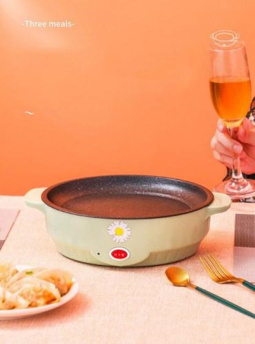 Bếp nướng điện Hàn Quốc hình tròn không khói 22x7x18cm