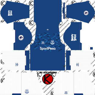 Everton FC 2019/2020 Kit - Dream League Soccer Kits