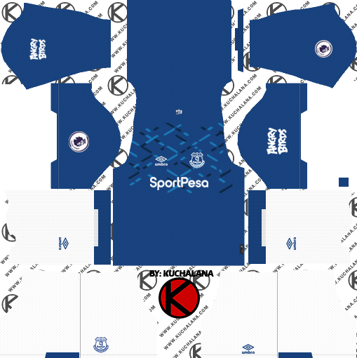 Everton FC 2019/2020 Kit - Dream League Soccer Kits