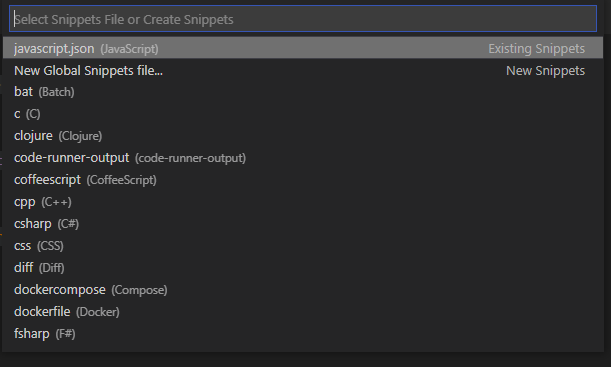 Add an Custom Snippet for Javascript in Visual Studio Code - TheCScience