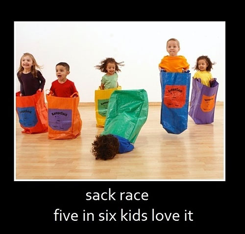 Sack Race - Five In Six Kids Love It