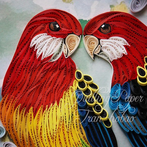 My Owl Barn Detailed Paper Quilling Art by Vietnamese artist Ho Bao Tran