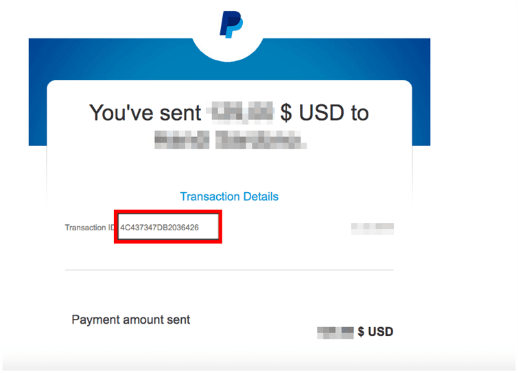 ID Transaksi paypal