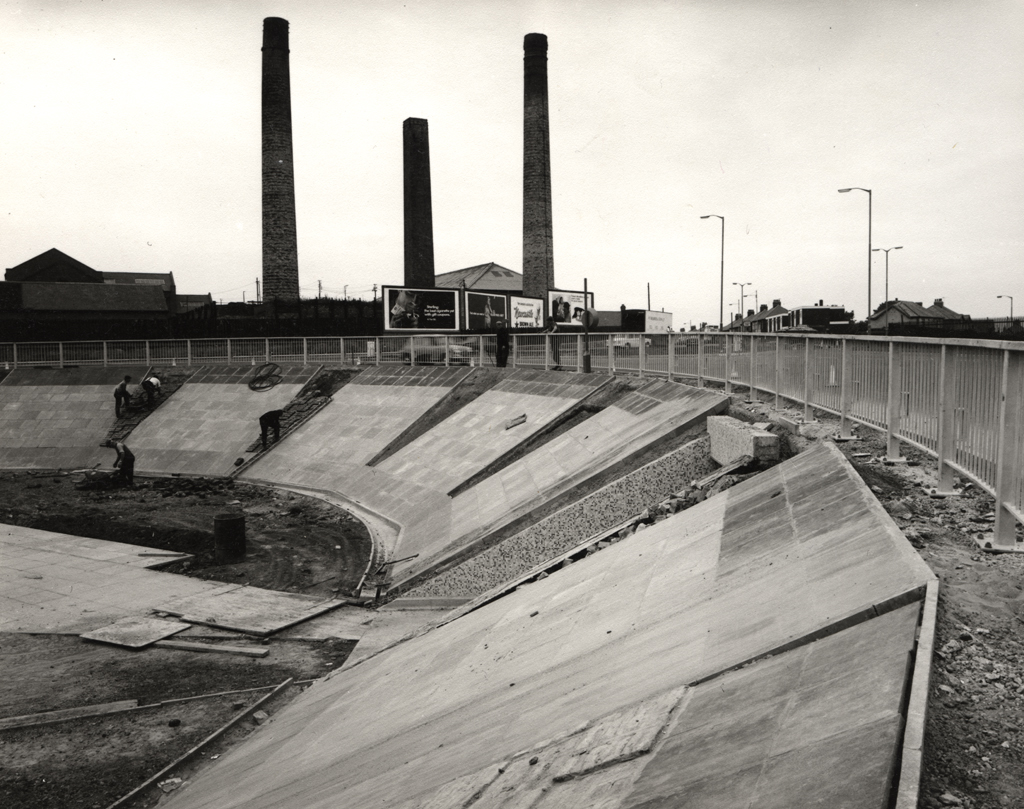Photographs Of Newcastle Cowgate Roundabout and Shops