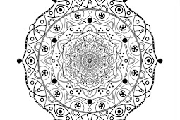 Hand gezeichnete geometrische Mandala