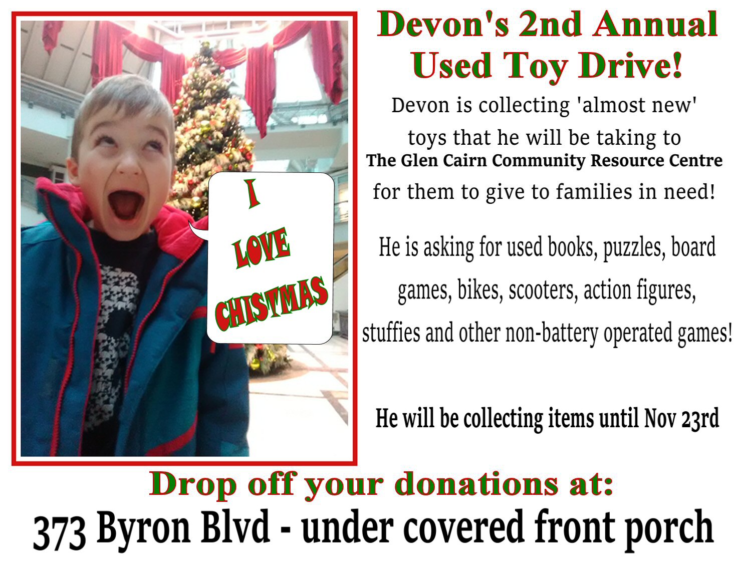 Bits And Peaces Devon's 2nd Annual USED Toy Drive