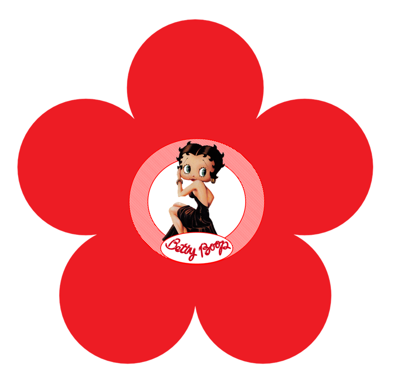 Betty Boop: Free Printable Mini Kit in Red. Betty Boop, Toppers or Free Printable Candy Bar Labels.