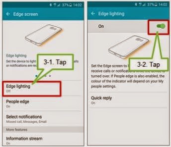 How To Use Edge Screen As Notification Light On Galaxy S6 Edge - Pcnexus
