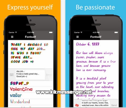 Descarga Fontself Pix gratis para tu iPhone con Kik Messenger.