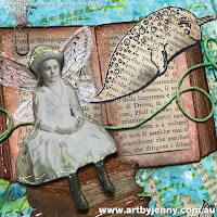 artwork by Jenny James featuring Book Art with an Under the Sea Fairy Story