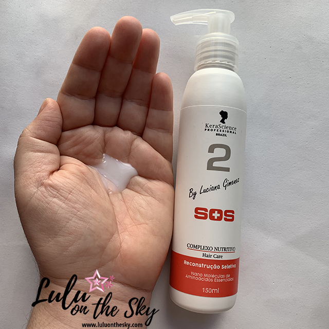 KeraScience SOS by Luciana Gimenez: shampoo, complexo nutritivo, máscara e condicionador