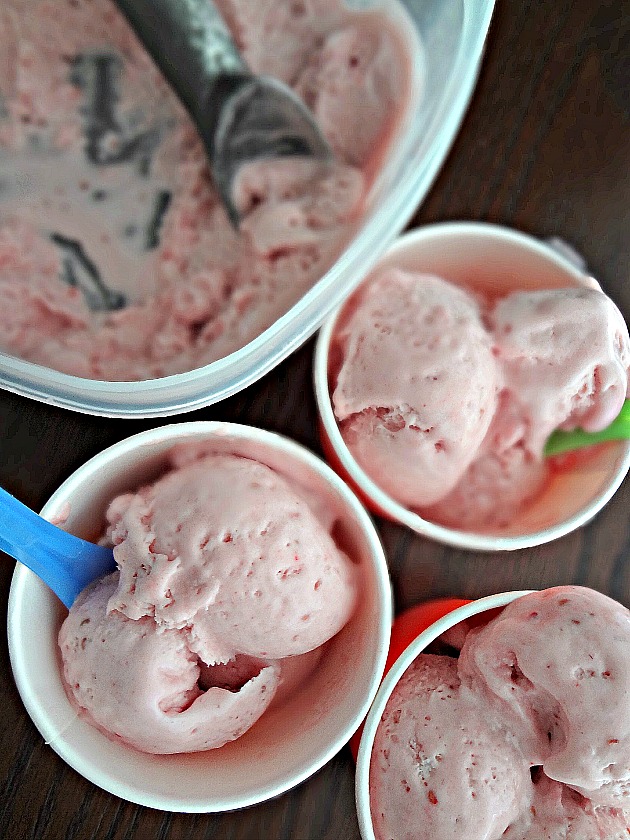 The Cooking Actress Quick Raspberry Ice Cream