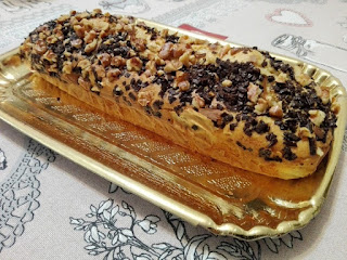 Cake con chocolate y nueces.