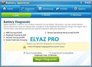 برنامج Battery Optimizer للمحافظة على بطارية اللاب توب والاطالة فى عمرها