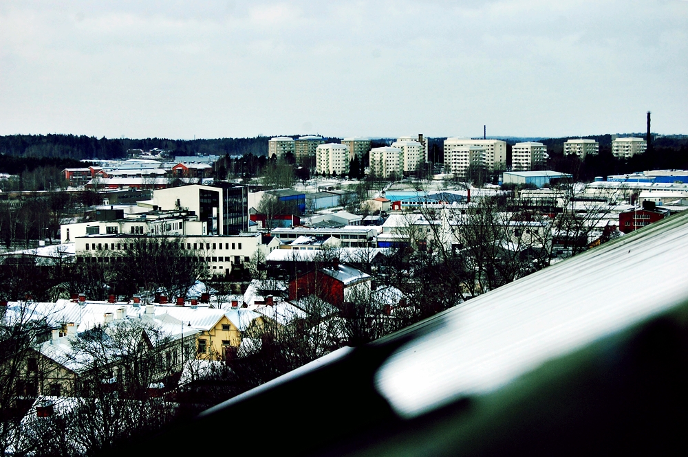 Ghost funfair Colorful block of flats (Part 2), Turku, Finland
