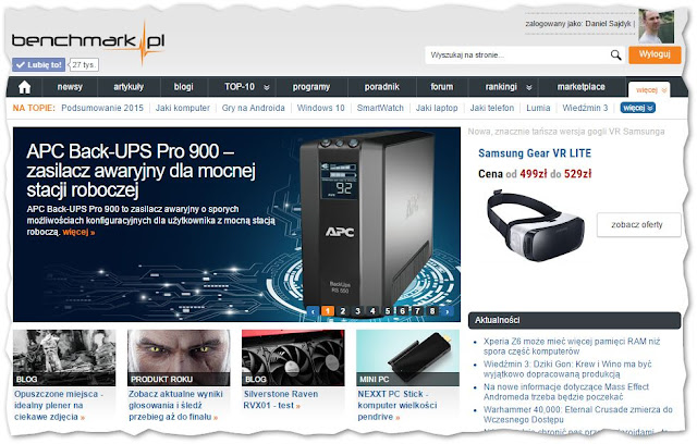 Test APC Back-UPS Pro 900 na portalu benchmark.pl