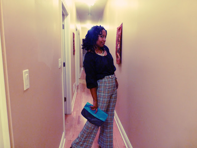 Vintage plaid pants