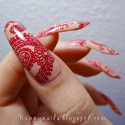 henna nail tattoo nails inspired bunny think